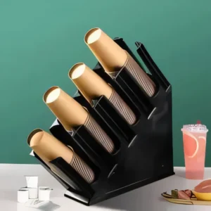 Multi-Slot Disposable Cup Holder Organizer